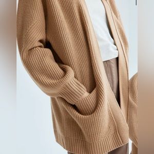 Aritzia~ Wilfred Free Unwind light brown cardigan| Large